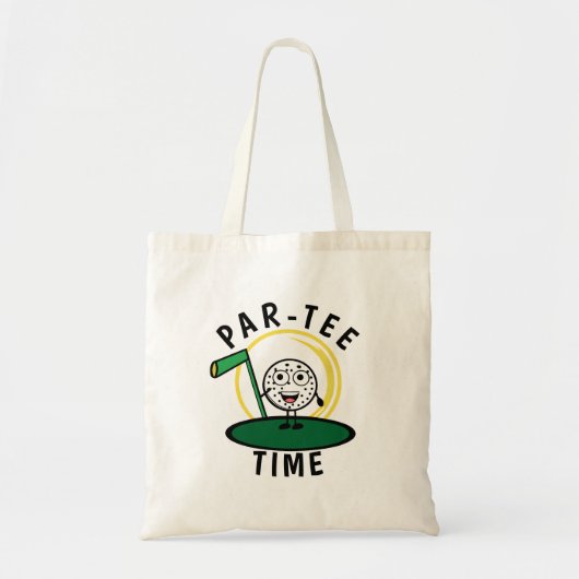 Golfers Par-T-shirt Tijd Tote Bag (Voorkant)