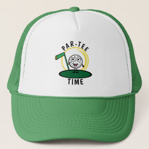 Golfers Par-T-shirt Tijd Trucker Pet
