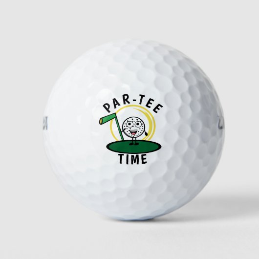 Golfers Par-Tee Tijd Golfballen (Voorkant)