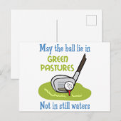 Golfers Prayer Briefkaart (Voorkant / Achterkant)