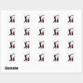 Golfers Ronde Sticker (Vel)