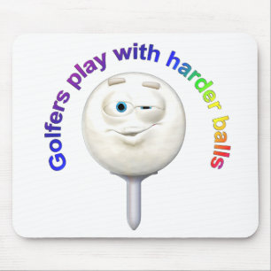 Golfers spel met Harder Balls Muismat