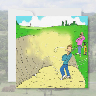 Golfer's Stuck in een BunkerCartoon