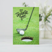 GOLFER's T-shirt-geweldige Bedankt: On Par Appreci Bedankkaart (Staand voorkant)