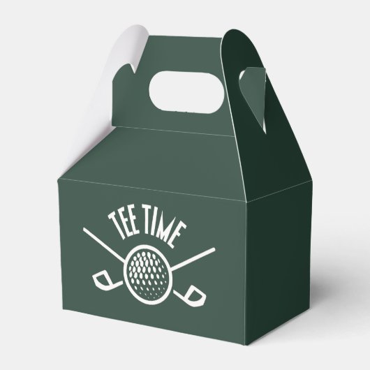 Golfers T-shirt Tijd Bedankdoosjes (Voorkant Zijde)