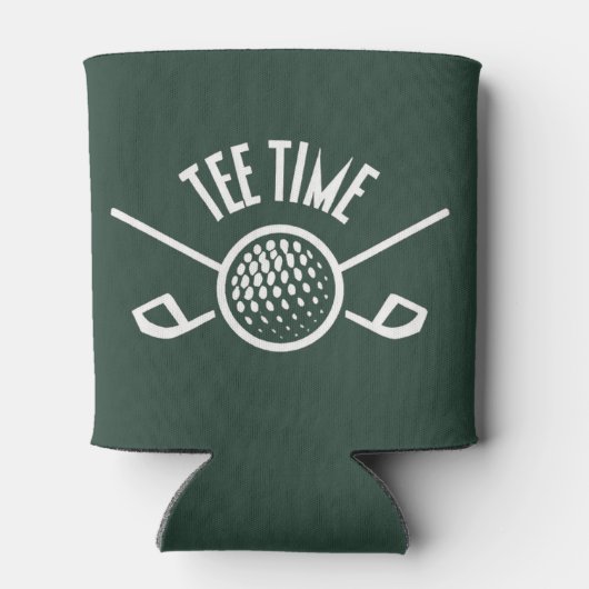 Golfers T-shirt Tijd Blikjeskoeler (Achterkant)