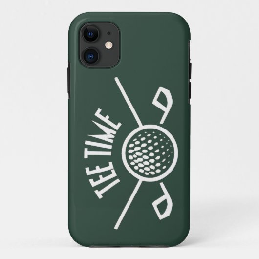 Golfers T-shirt Tijd Case-Mate iPhone Case (Achterkant)