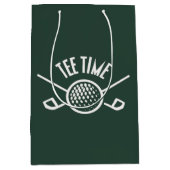 Golfers T-shirt Tijd Medium Cadeauzakje (Voorkant)