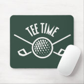 Golfers T-shirt Tijd Muismat (Met muis)