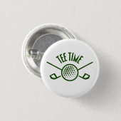 Golfers T-shirt Tijd Ronde Button 3,2 Cm (Voorkant /achterkant)