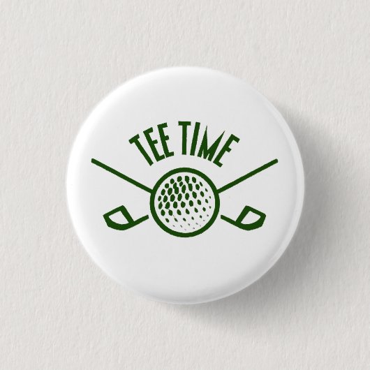 Golfers T-shirt Tijd Ronde Button 3,2 Cm (Voorkant)