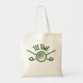 Golfers T-shirt Tijd Tote Bag (Voorkant)