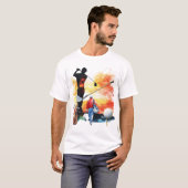 Golfers Tee Time Heren Basic T-Shirt (Voorkant volledig)