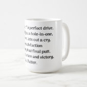 Golfer's thrill koffiemok (Voorkant rechts)
