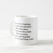 Golfer's thrill koffiemok (Voorkant links)