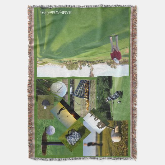 Golfer's Throw Blanket - HAMbyWhiteGlove Deken (Voorkant Verticaal)