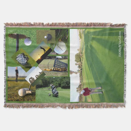 Golfer's Throw Blanket - HAMbyWhiteGlove Deken (Voorkant)
