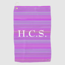 Golfer's Towel Violet met Stripes HAMbyWG