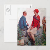  Golfers van het Briefkaart van de Bonden (Voorkant / Achterkant)