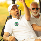 Golfer's verjaardag golfbal golfspeler leeftijd pl ronde button 5,7 cm