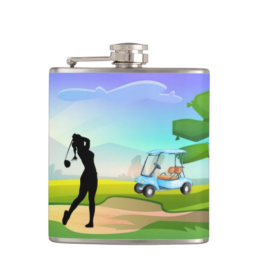 Golfer's vinylomhulling heupfles (Voorkant)