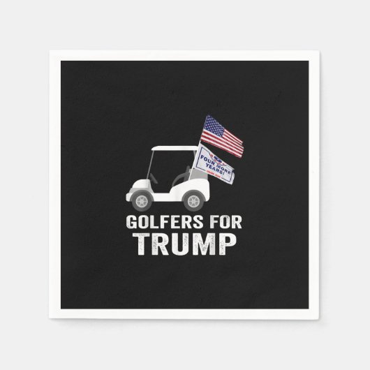 Golfers voor Trump 2020 Trump Supporters Golf Servet (Voorkant)