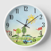 Golfer's Wall klok (Voorkant)