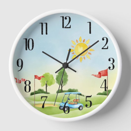 Golfer's Wall klok (Voorkant)