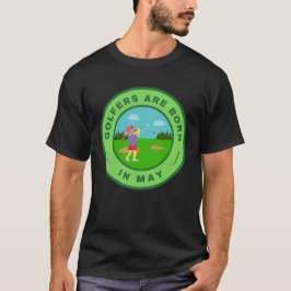 Golfers worden geboren in mei alternatieve ontwerp t-shirt