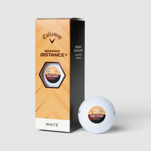 Golfer's Zalmonogram Golfbal Golfballen (Verpakking)