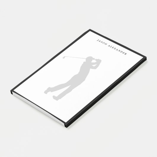 Golfersilhouet Persoonlijk  Post-it® Notes (Schuin)