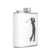 Golferspeler silhouette heupfles (Rechts)