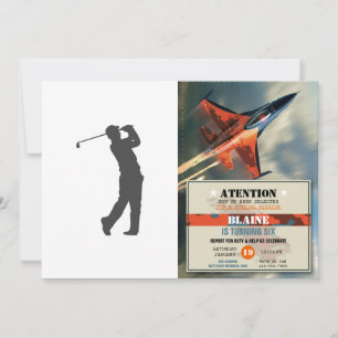 Golferspeler silhouette kaart