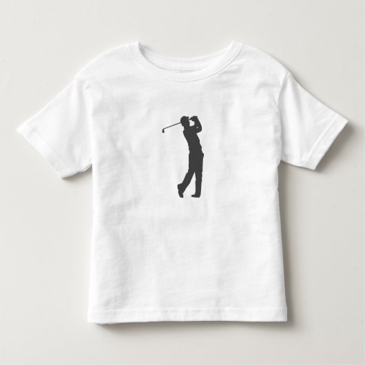 Golferspeler silhouette kinder shirts (Voorkant)