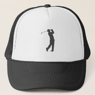 Golferspeler silhouette trucker pet