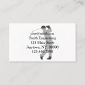 Golferspeler silhouette visitekaartje (Voorkant)