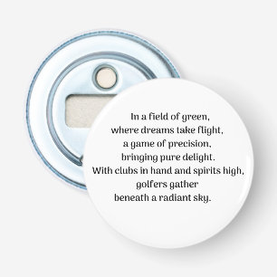 Golferssensatie Button Flesopener