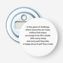 Golferssensatie Button Flesopener
