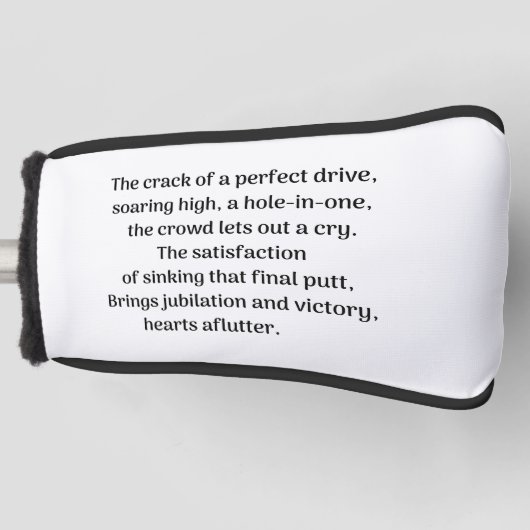 Golferssensatie Golfheadcover (Voorkant)