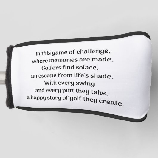 Golferssensatie Golfheadcover (Voorkant)