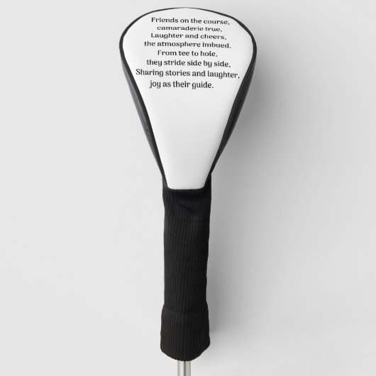 Golferssensatie Golfheadcover (Voorkant)