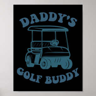 Golffanaat Papa's Golfer Vriend Man Jongens Kinder Poster