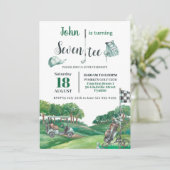 Golffeest 70e verjaardag wordt zestig kaart (Staand voorkant)