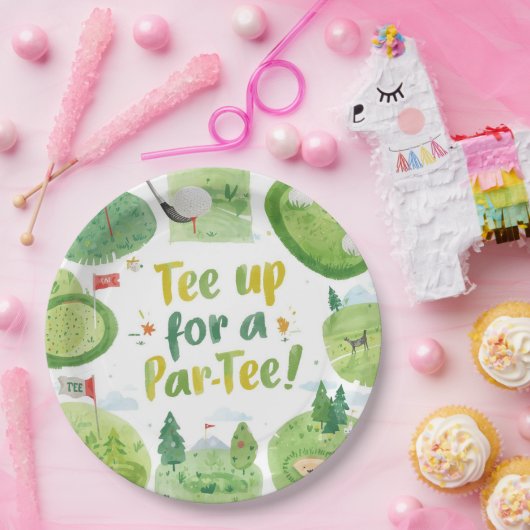 Golffeest Grappig gezegde t-shirt omhoog voor par  Papieren Bordje (Feest)