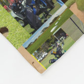 Golffoto Collage en Logo, groot Fleece Deken (Hoek)