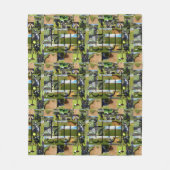 Golffoto Collage en Logo, Medium Fleece Deken (Voorkant)