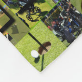 Golffoto Collage en Logo, Medium Fleece Deken (Hoek)