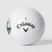 Golffoto Papa naam Monogram golfballen (Logo)