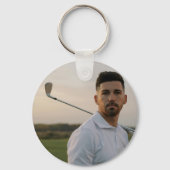 Golffoto Verjaardag Verrassing voor papa Sleutelhanger (Voorkant)