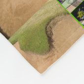 Golffotocollage en -Logo, klein Fleece Deken (Hoek)